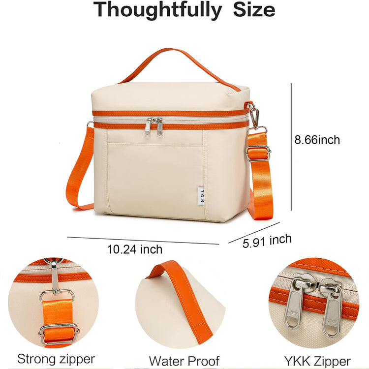 NOL 8L Insulated Lunch Bag for Women