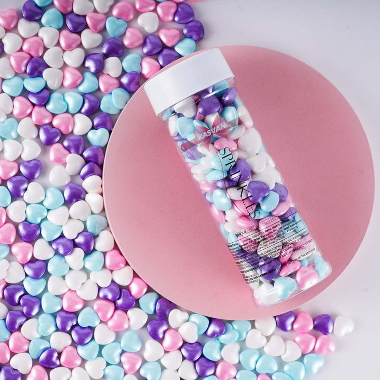 Mixed Heart Shapes Sprinkles (4.58 Ounce)