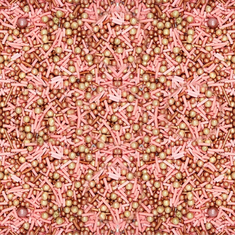 Pink and Gold Edible Sprinkle Mix