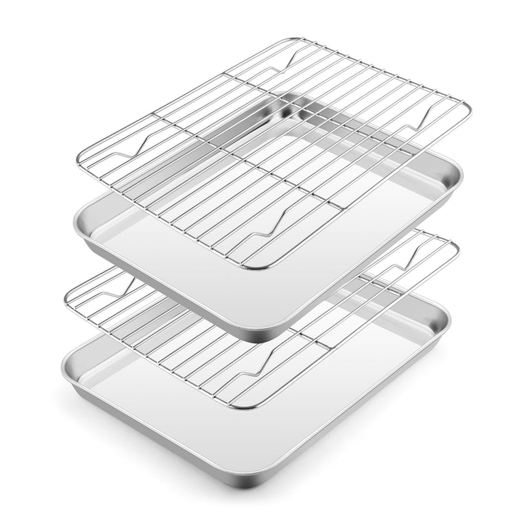 Small Baking Sheet with Wire Rack (2 Count)