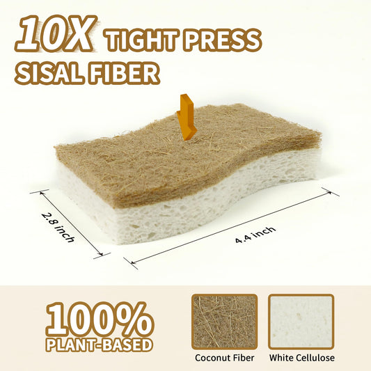 12 Pack Natural Kitchen Sponges (12 Count)