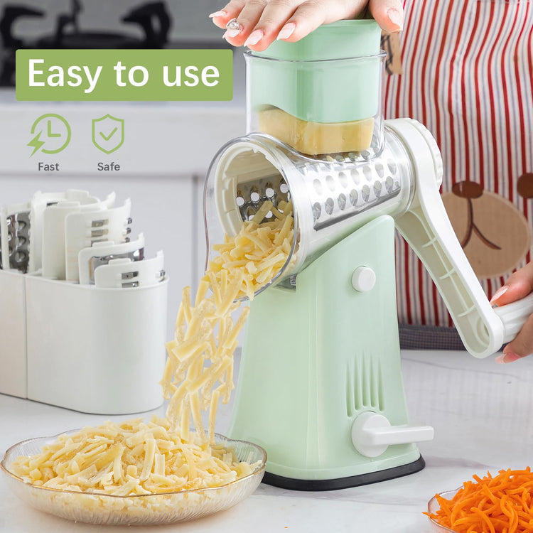 5 in 1 Rotary Cheese Grater Hand Crank
