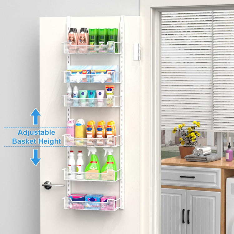 12.3" W Narrow Over the Door Pantry Organizer
