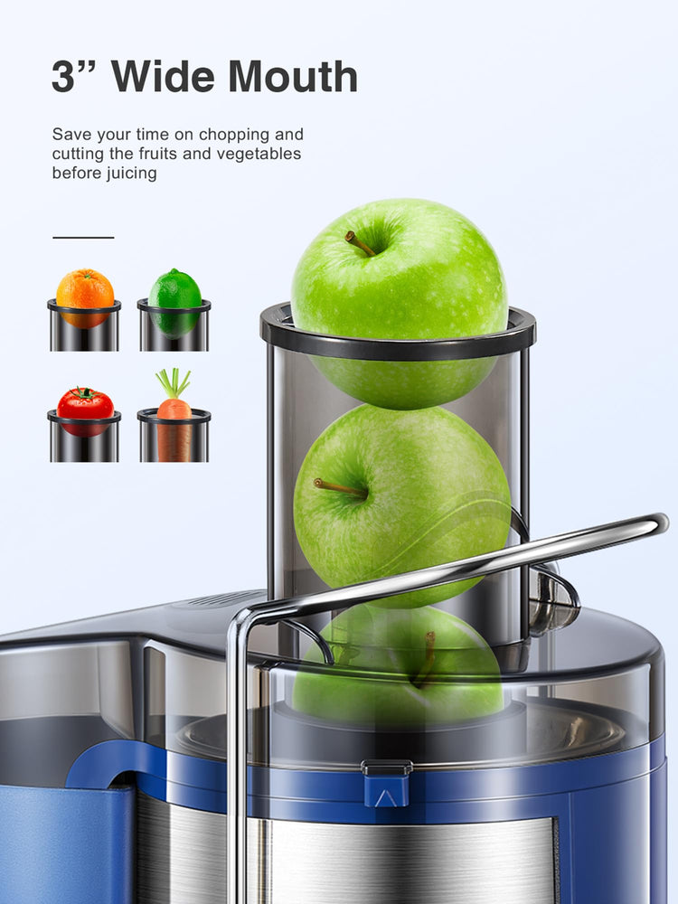Juicer Machine 800W Centrifugal Juicer with Wide Mouth Feed Chute