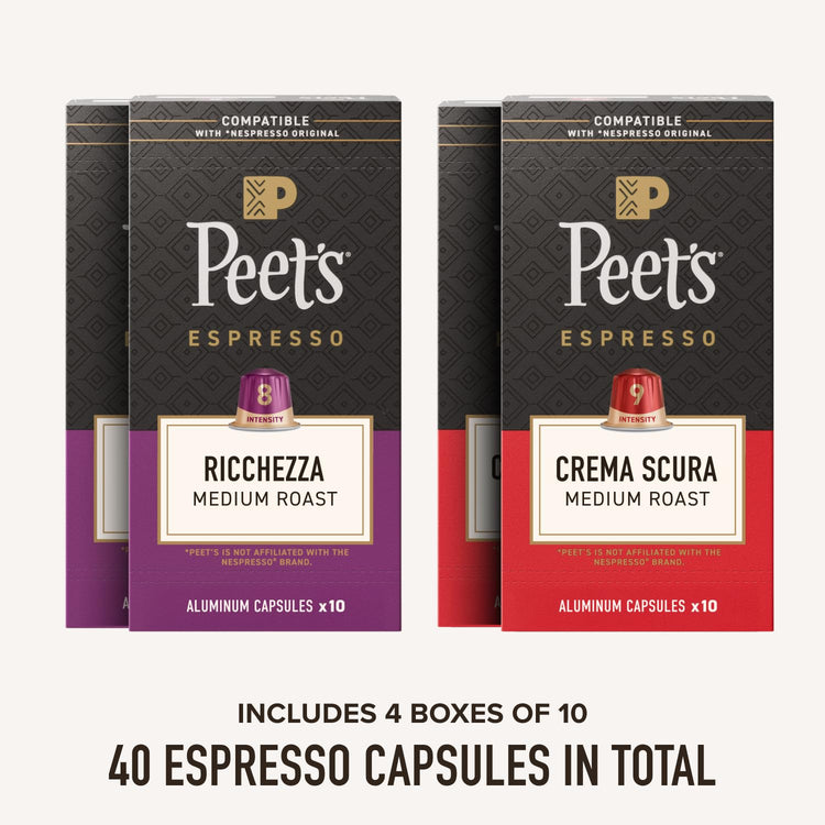 Medium Roast Espresso Capsules Variety Pack (40 Count)
