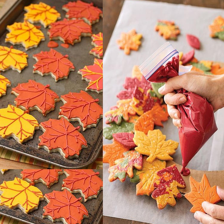 3 Pcs Fall Leaves Cookie Cutters