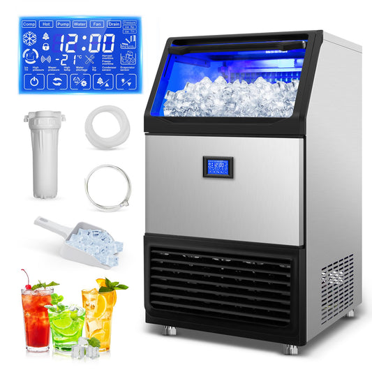 450 lbs High Output Commercial Ice Maker Undercounter Built (162 Count)