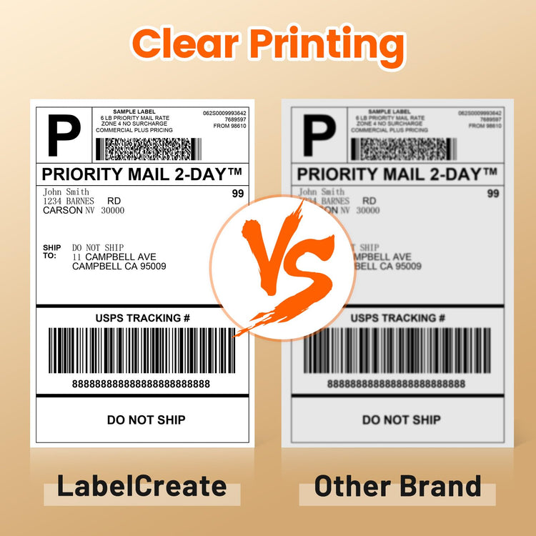 4"x6" Thermal Printer Label
