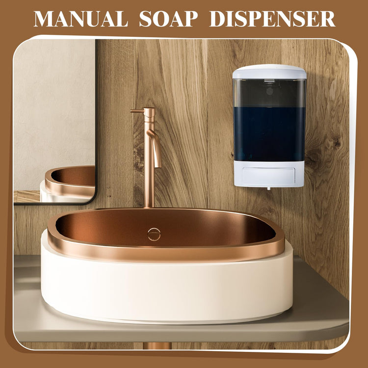 4 Pcs Wall Mounted Soap Dispenser (4 Count)