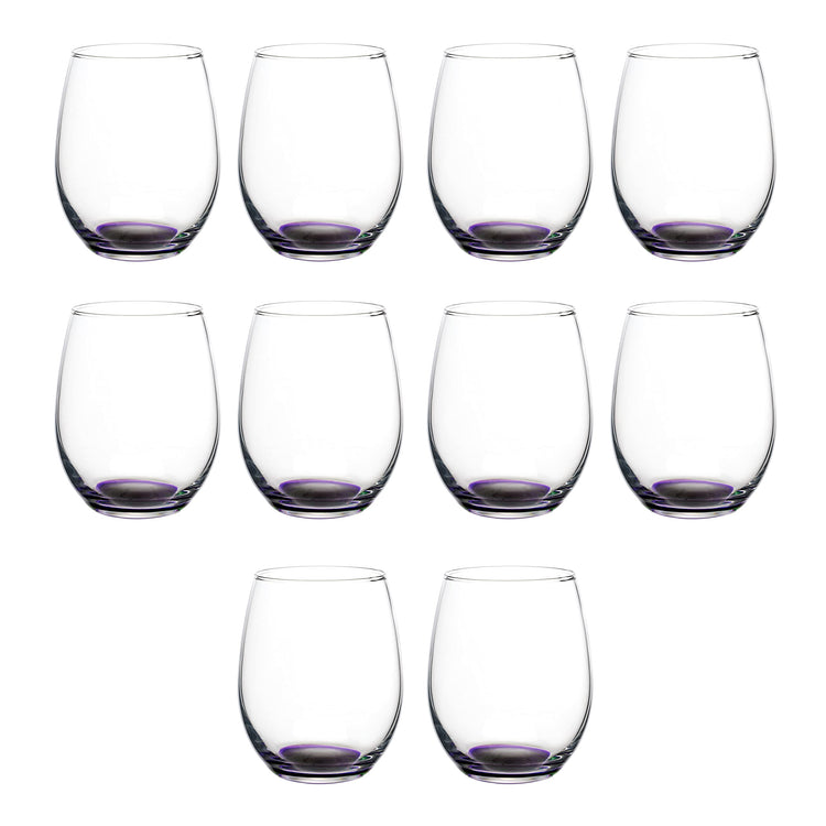 Stemless Wine Glasses in Bulk by ARC Perfection (10 Count)