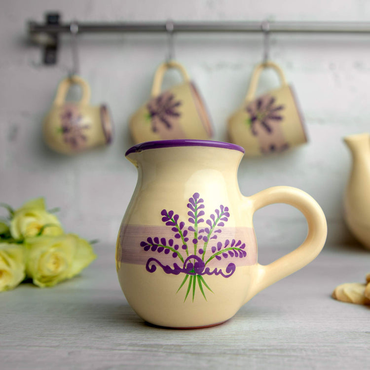 Handmade Lavender Floral Purple And Cream Small 150ml