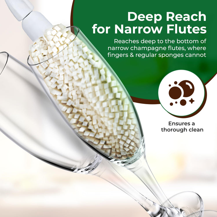 Wine Glass Cleaner Brush Soft Non