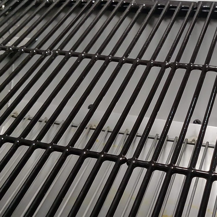 Uniflasy Porcelain Cast Iron Grill Cooking Grates for Chargriller 5050, 3001, 3008, 3030, 3725, 4000, 2121, King Griller 3008, 5252, 19 3/4 Inch Coated Cast Iron Grill Grid Grates Replacement
