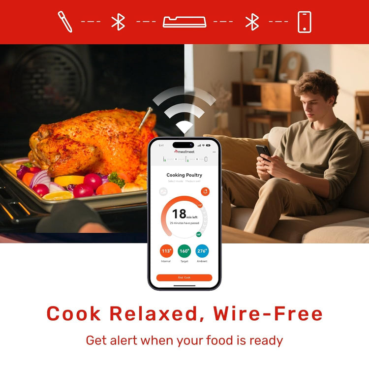 Wireless Meat Thermometer Digital