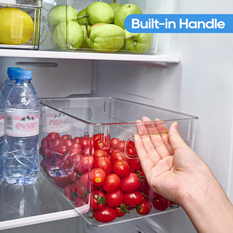 Clear Plastic Storage Bins (4 Count)