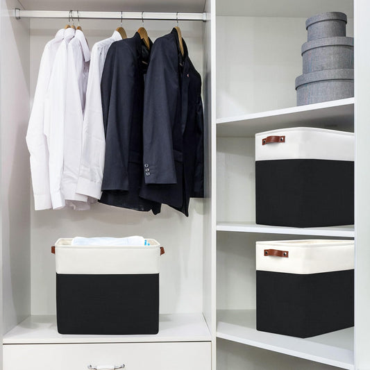 Large Fabric Storage Baskets (3 Count)
