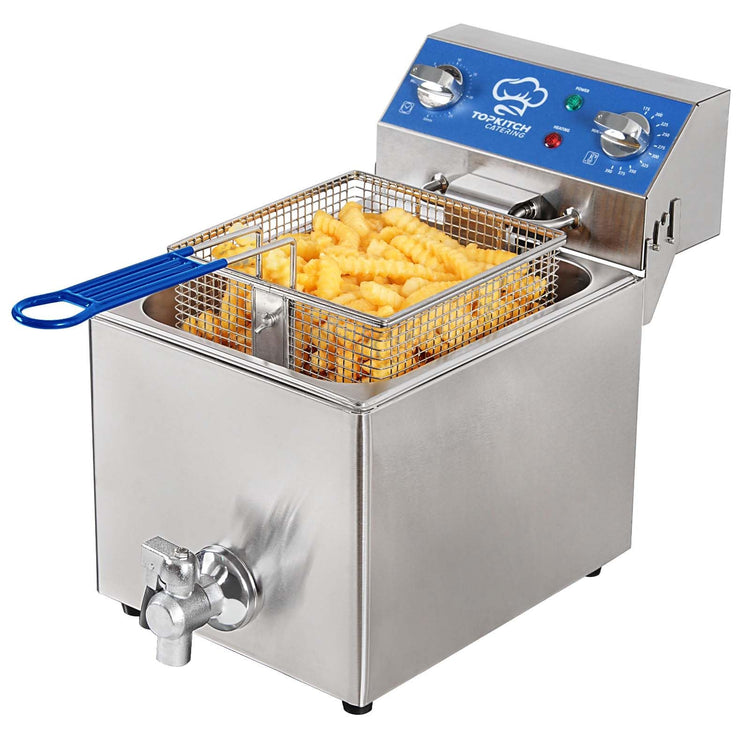 6.3Qt Electric Fryer with Oil Drain