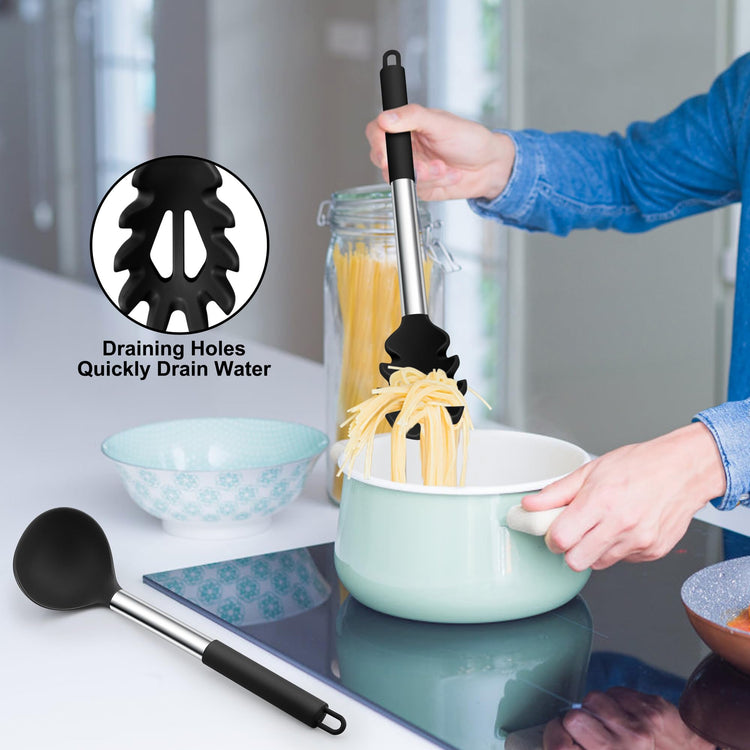 Silicone Pasta Fork and Ladle (2 Count)
