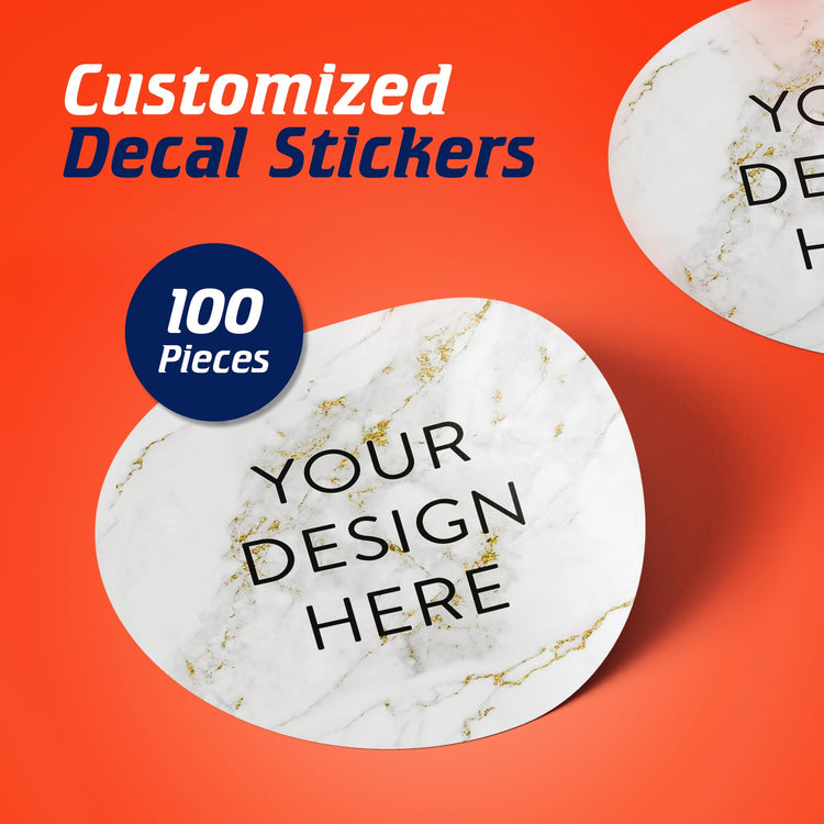 Custom Vinyl Stickers Your Image (100 Count)