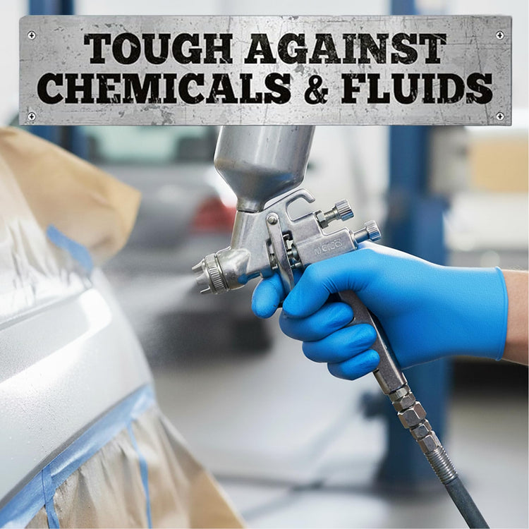 Heavy Duty Blue Disposable Nitrile Gloves (1000 Count)