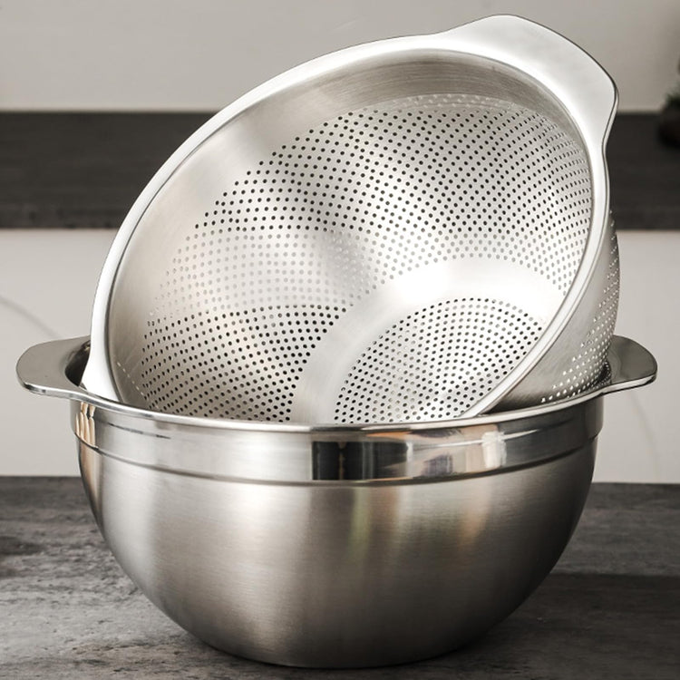 18 8 Stainless Steel Microwell Colander