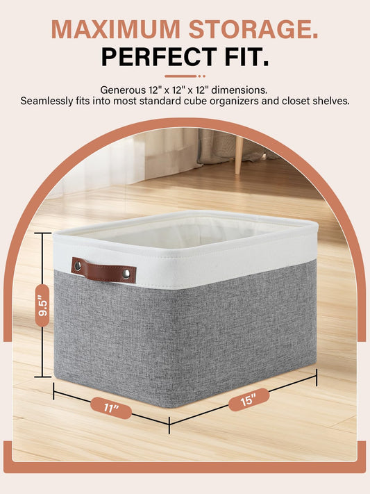 Storage Baskets for Organizing (3 Count)