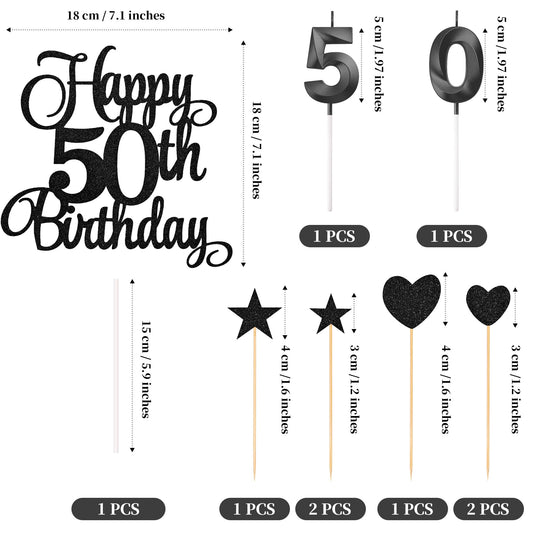 50th Birthday Cake Decorations