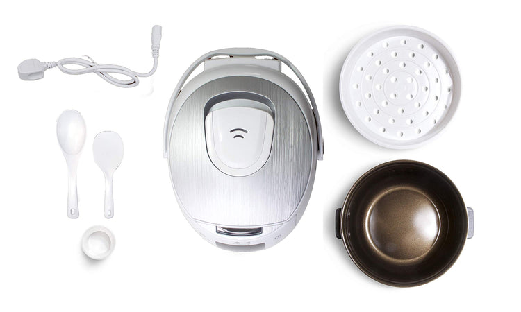Sakura Rice Cooker with Ceramic Bowl and Advanced Fuzzy Logic