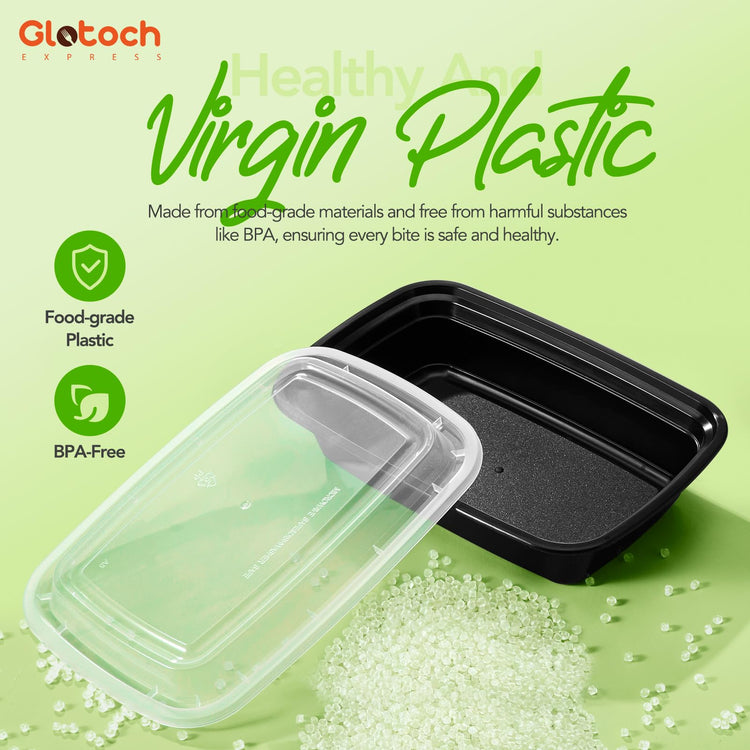 Glotoch Meal Prep Containers with Lids (10 Count)