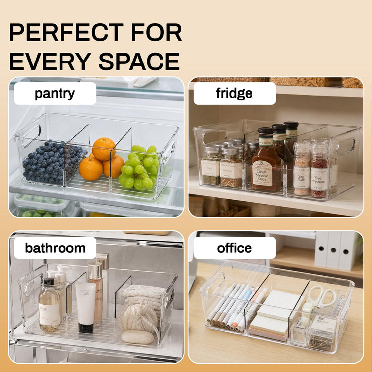4 Pack Pantry Organizers and Storage (4 Count)