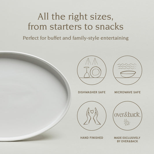 Over&Back Stackable Stoneware Serving Platter