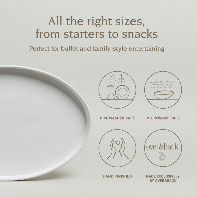 Over&Back Stackable Stoneware Serving Platter