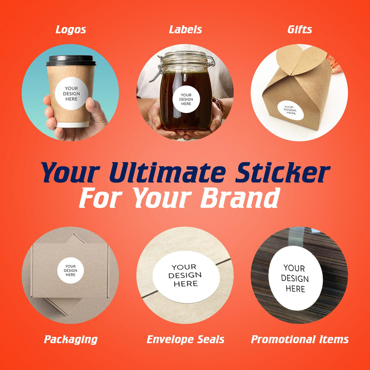 Custom Vinyl Stickers Your Image (100 Count)