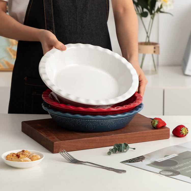 Pie Pan 9 Inch Ceramic Pie Dish