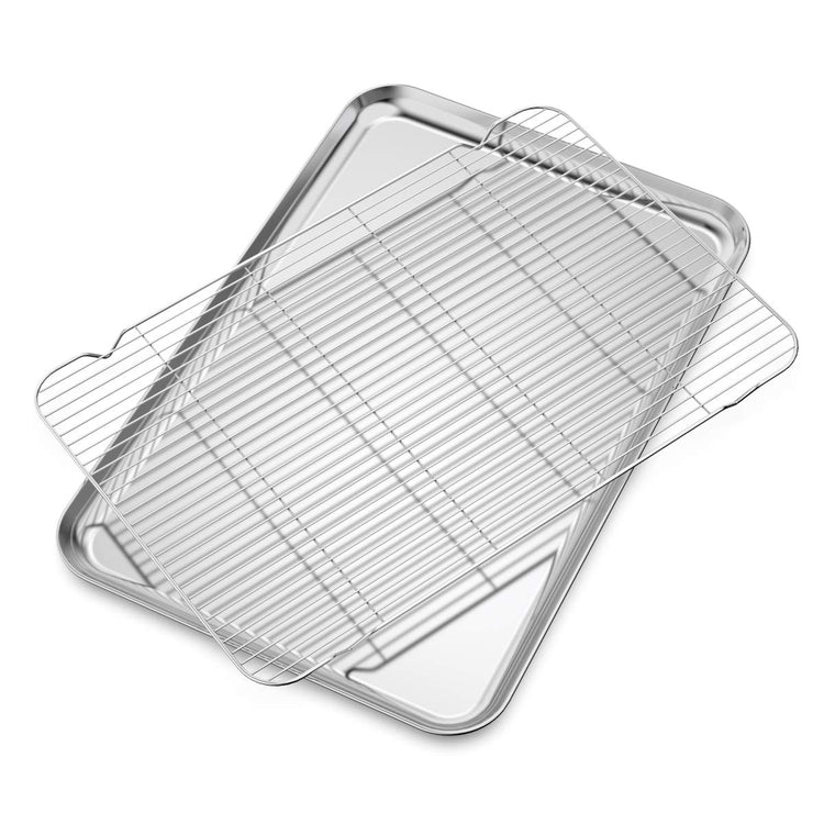 Large Set Baking Sheet and Cooling Rack Set