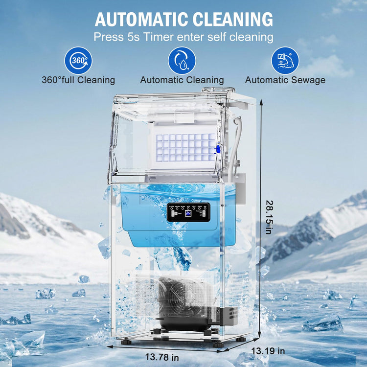 110 lbs Commercial Ice Maker Undercounter Built