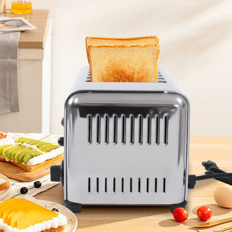 Commercial Toaster 6 Slices Stainless Steel Pop