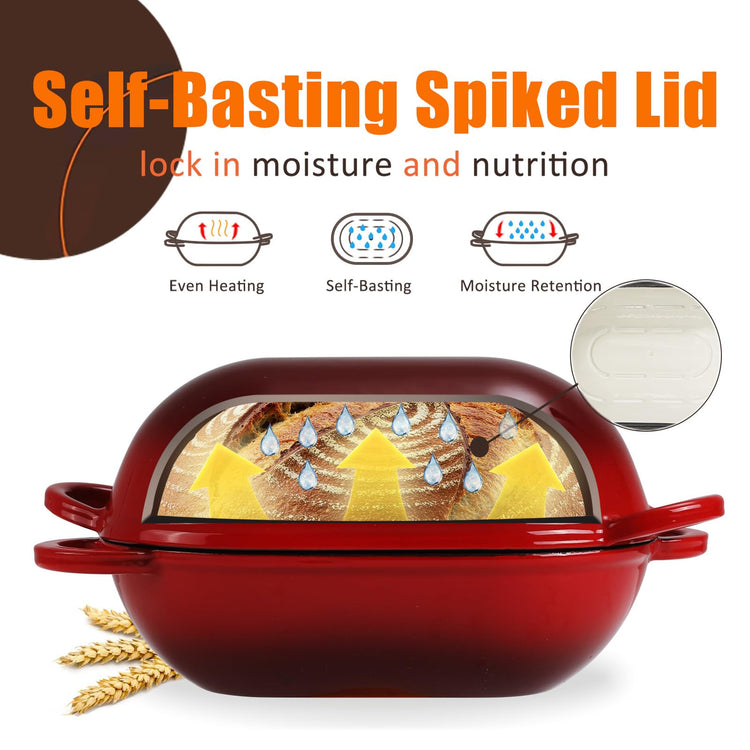 5 QT Enameled Cast Iron Sourdough Bread Oven