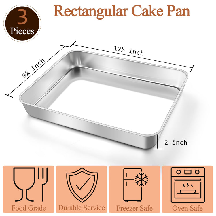 Rectangle Baking Pan Set of 3 (2 Count)