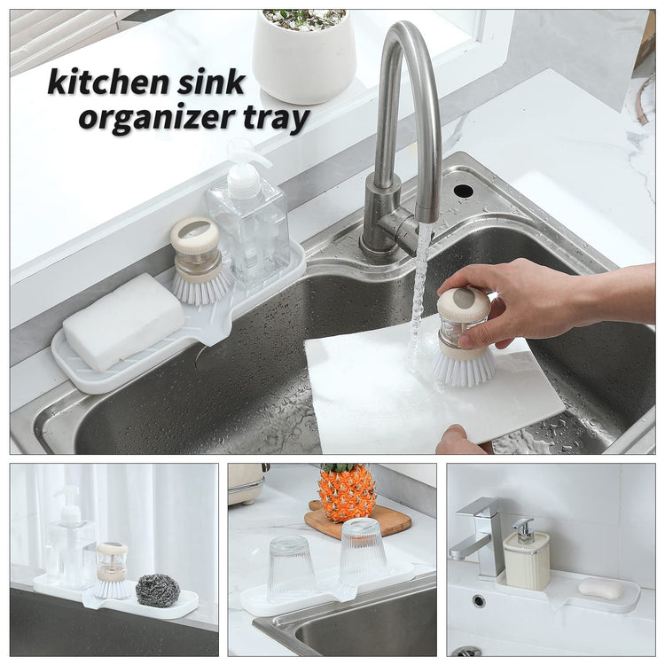 Silicone Soap Dish with Drain Spout