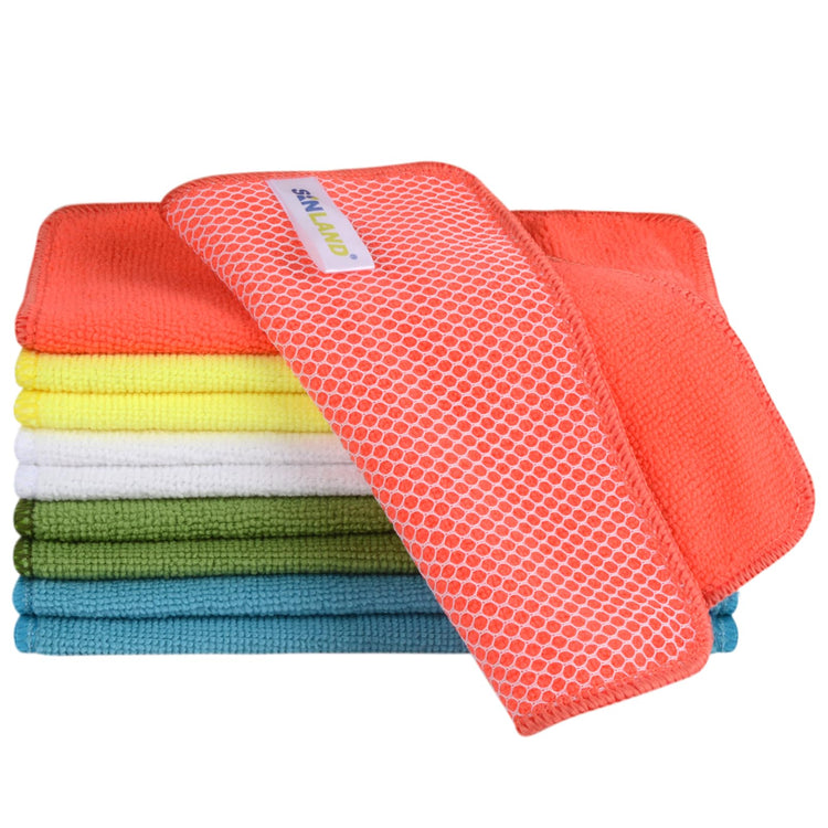 Dish Cloth for Washing Dishes Kitchen Washcloth Cleaning Cloth (10 Count)