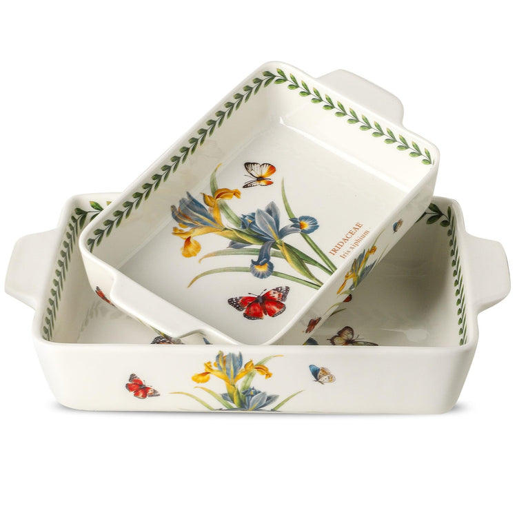 Ceramic Iris Baking Casserole Dish with Handles