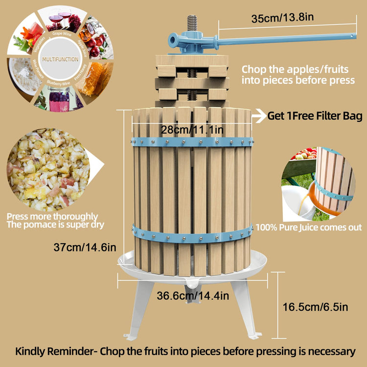 Fruit Apple Cider Wine Classic Press