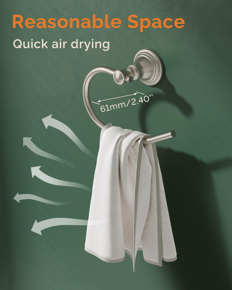 Towel Ring Wall Mounted for Bathroom