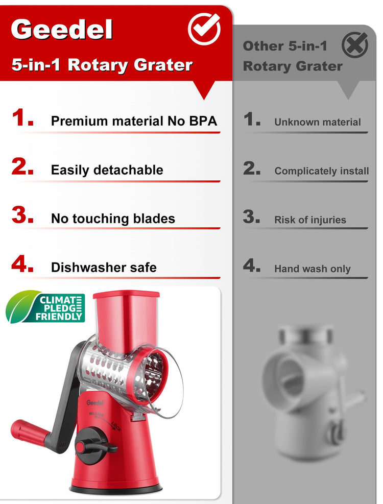 Rotary Cheese Grater Hand Crank