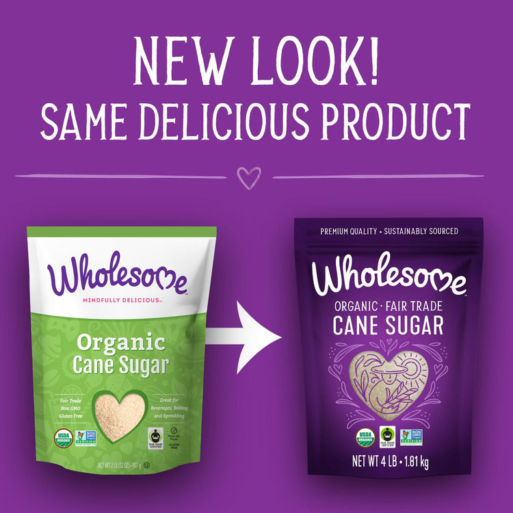 Sweeteners 4 Pound Organic Cane Sugar (384 Ounce)