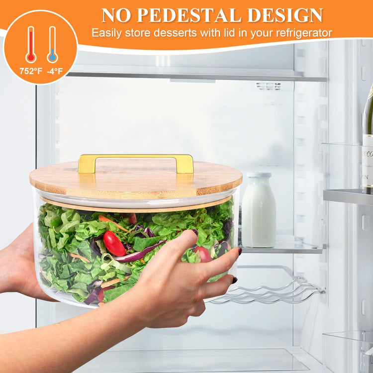 197 oz Large Glass Salad Bowl