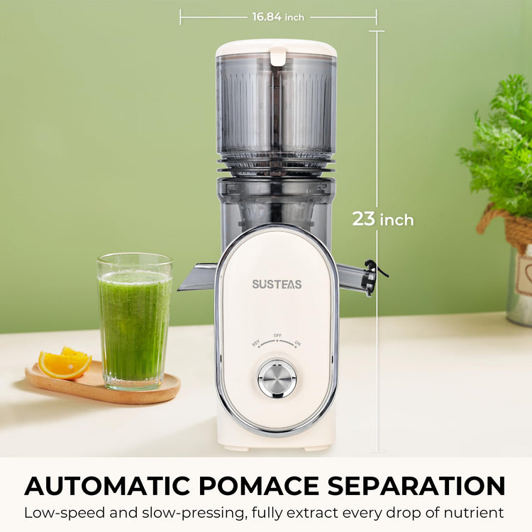 Cold Press Juicer with 5.3" Extra Large Feed Chute