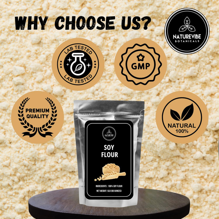 Defatted Soy Flour 5 lb (80 Ounce)