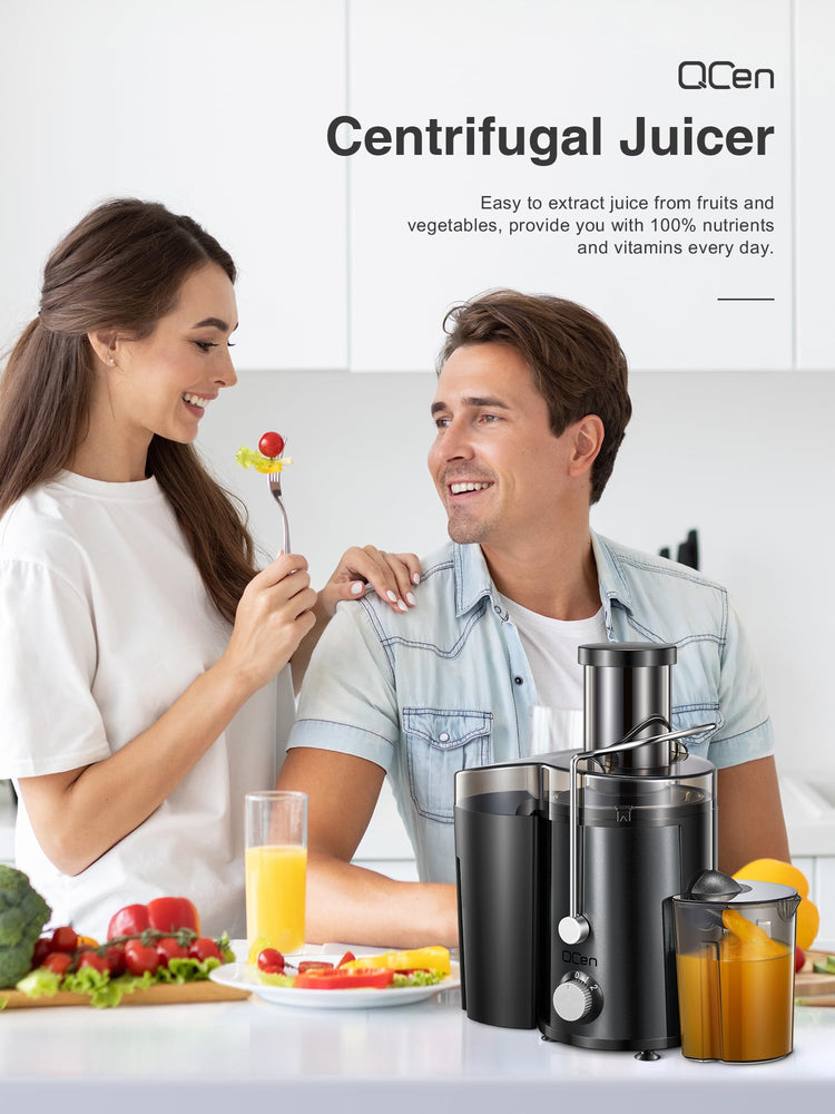 Juicer Machine 800W Centrifugal Juicer with Wide Mouth Feed Chute